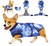 YibooAura Surgery Recovery Suit for Female/Male Dog After Spay/Neuter, Bandana Set Included, Substitute E-Collar & Cone Anti Licking Wounds, Medium/Large/Small Dogs Body Surgical Suits, Pet Onesies, M