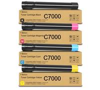YiBoton High Yield VersaLink C7000 Toner Cartridge with New Chip Replacement for Xerox VersaLink C7000 C7000DN C7000N 106R03757-106R03760 (Black, Cyan, Magenta, Yellow)