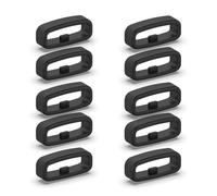 YIBOZI 10 Pieces Silicone Fastener Ring 18mm /20mm /22mm Wristband Keeper Smartwatch Strap Retainer Holder Replacement Accessory