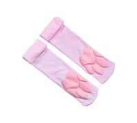 YIBOZI Cute Cat Paw Thigh High Stockings Lolitas Over Knee Stockings Pink Kitten Claw Stockings Cat Cosplay Costume Gifts