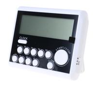 YIBOZI Digital Timer,5 Channel Digital with Clock & Large LCD Cooking Timer with Magnetic Stand Efficient Countdowns Timer
