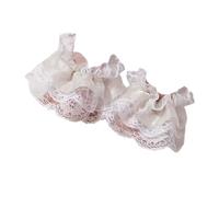 YIBOZI Lace Hand Sleeves,Japanese Maid Wrist Cuffs Lace Short Hand Sleeves For Wrist Coverage And Elegant Anime Outfit Dressingup Accessories