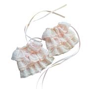 YIBOZI Lace Wrist Cuffs,Elegant Antique Lace Arm Sleeves With Adjustable Tie For Costume Event And Fashion Themes