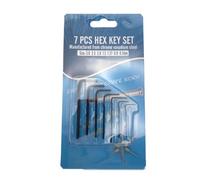 YIBOZI New 7Pcs 0.7mm-3mm Mini Hexagon Hex Allen for Key Set Wrench Screwdriver Tool Kit Pliers Clamp