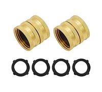 YIBOZI Solid Brass Garden Hose Fitting Connector Adapter Heavy-duty Brass Repairing Female-to-female Double Female Faucet Nozzle Connector