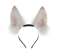 YIBOZI Woman Foxes Ear Shape Headband Rechargeable Ear Moving Halloween Hair Decors Electric Moving Ear Cosplay Headband