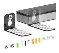 Yibracki Universal Soundbar Wall Mounts Bracket for Samsung, Sony, LG, Nakamichi, Polk Audio, Vizio, Roku, Onn Soundbar Mounting Under TV Heavy-Duty Floating Sound bar Mount Shelves Hold Up to 20Lbs