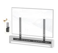 Yibracki Upgrade Height & Depth Adjustable Soundbar TV Mount for Sonos Playbar Mount Under or Above TV with Hardware Kits Easy to Install, Black