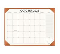 YIBUKIU Desk Calendar 2025-2026 with Desktop Mat, 22x17 inch Large Desk Pad Calendar July 2025 to December 2026, Big Desk Planner for Home Office and School, Brown