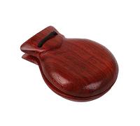 Yibuy 1 Pack Mahogany Castanets Hand Clappers Kit for Family Gathering Party