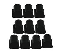 Yibuy 10 pcs Black Anti-noise Horn Rubber for Flat Key Euphonium/Horn