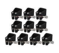 Yibuy 10 Pcs Soprano Sax Mouthpiece Ligature Fasteners Black 1.18" x 0.87"