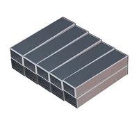 Yibuy 10 x Black Electric Guitar Bass Luthier Tool Fret leveling Beam File