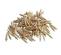 Yibuy 100 Piece Gold Plated Spring Probe Pogo Pin Connector 2.0mm Pin Head