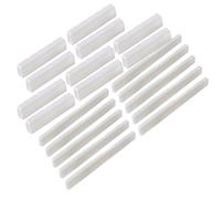 Yibuy 10x White Bone Classic Guitar Bridge 50mm Slotted Nuts & 80mm Saddles
