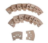 Yibuy 15PCS Solid Wooden 4/4 Semi Fitted Fiddle/Violin Bridge 47x40x6mm Wood Color