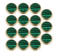 Yibuy 15pcs Zinc Alloy Gilded Small Trumpet Finger Pad Trumpet Finger Button