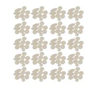Yibuy 180 Pcs Plastic Round Oval Key Buttons Inlays for Alto Tenor Soprano Sax
