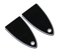 Yibuy 2 Pcs 3-Ply Plastic Blank Triangle Electric Guitars Truss Rod Covers