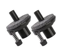 Yibuy 2 Pcs Hi-hat Cymbal Stand Holders Clamp for Drum Parts 0.63Inch Black