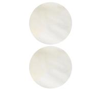 Yibuy 2 Pcs Natural African Drum Head 13.77"x13.77" for Music Lovers Beige