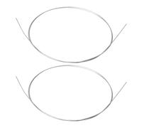 Yibuy 2 x Piano Music Repair Wire for Broken Strings #18 3.28ft 1mm Diameter Silver