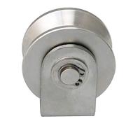 Yibuy 201 Stainless Steel V Type Large Rigid Fixed Pulley for Lifting Guide