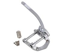 Yibuy 224 x 985mm zinc alloy silver electric guitar vibrato unit large bridge suitable for right hand use