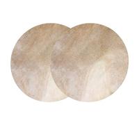 Yibuy 2Pcs African Tambourine Drum Head Cover 12" 400mm Dia x 1mm Thickness