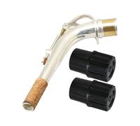 Yibuy 3 Pcs Brass E-flat Alto Saxophone Bend Neck 2.45cm Dia & End Plug Kit