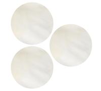 Yibuy 3 Pcs Natural African Drum Head for Music Lovers 17.71x17.71x0.03inch