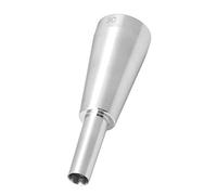 Yibuy 3C Silver-Plated Trumpet Mouthpiece for Beginner Advanced Players