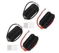 Yibuy 4 Pcs Double Coil Guitars Pickups HOC-TMB-BK 5/5.2cm for Music Lovers