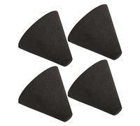 Yibuy 4 Pieces Electronic Drum Piezo Trigger Foam Cone Replacement 35mm x 37mm Black