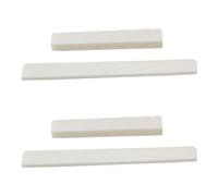 Yibuy 4Piececs Bridge Saddle Nut for 6 String Classical Guitar Repair Parts Kit White