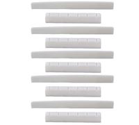 Yibuy 5 Sets Guitar 80mm Bone Bridge Saddle Nut for 6 String Classic Guitar