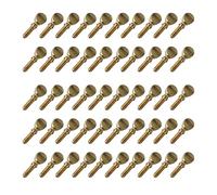 Yibuy 50 Pcs Copper Golden Saxophone Screws 0.16" Thread Dia x 1.1" Length Golden