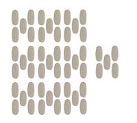 Yibuy 50 Pcs Violin E-string Bridge Pads Music Accessories Tool 0.39x0.2 Inch