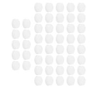 Yibuy 50 Pieces White Silicone Flute Hole Plug Replacement Kit 0.3"x0.1" (DiaxT)