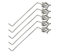 Yibuy 5pcs Silver Baritone Marching Lyre 3/4 Vertical Keys Music Sheet Clips