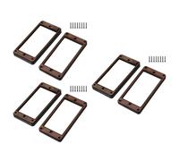 Yibuy 6 Pcs Rosewood Pickup Frame Mounting Ring for Guitar Player 3.62"x1.77"
