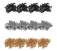 Yibuy 600 Pieces Electric Guitar Bass Pickguard Cover Screw Chrome Black Golden 6x12mm