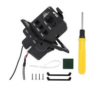 Yibuy Acoustic Guitars Preamp Equalizer Piezo Pickup Black 301 w/Screwdriver Kit