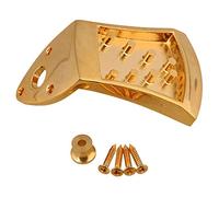 Yibuy Golden 8 String Mandolin Tailpiece Rectangle Instrument Accessories Part