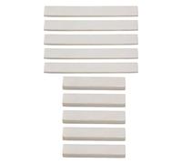 Yibuy Hard Bone Blank Saddle Nut for Accoustic/Classical Guitar White Pack of 5