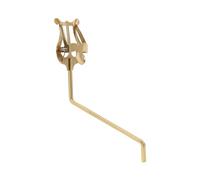 Yibuy Sax Lyre Clamp On Holder for Replacement Parts Marching Band 0.16" Square Socket Silver