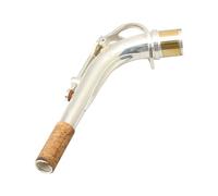 Yibuy Silver-Plate E-flat Alto Saxophone Bend Neck Woodwind Accessory 24.5mm