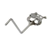 Yibuy Sliver Metal Plating Marching Spectrum Clip Holder Square Socket 10cm