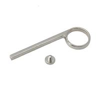 Yibuy Trumpet Valve Slide Finger Ring, Copper, Silver, 8cm/3.14inch