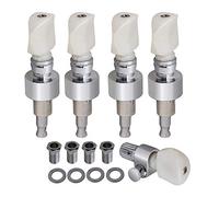 Yibuy White Pearl Buttons Banjo Machine Head Tuning Peg/Key For 5 String Banjo Pack of 5